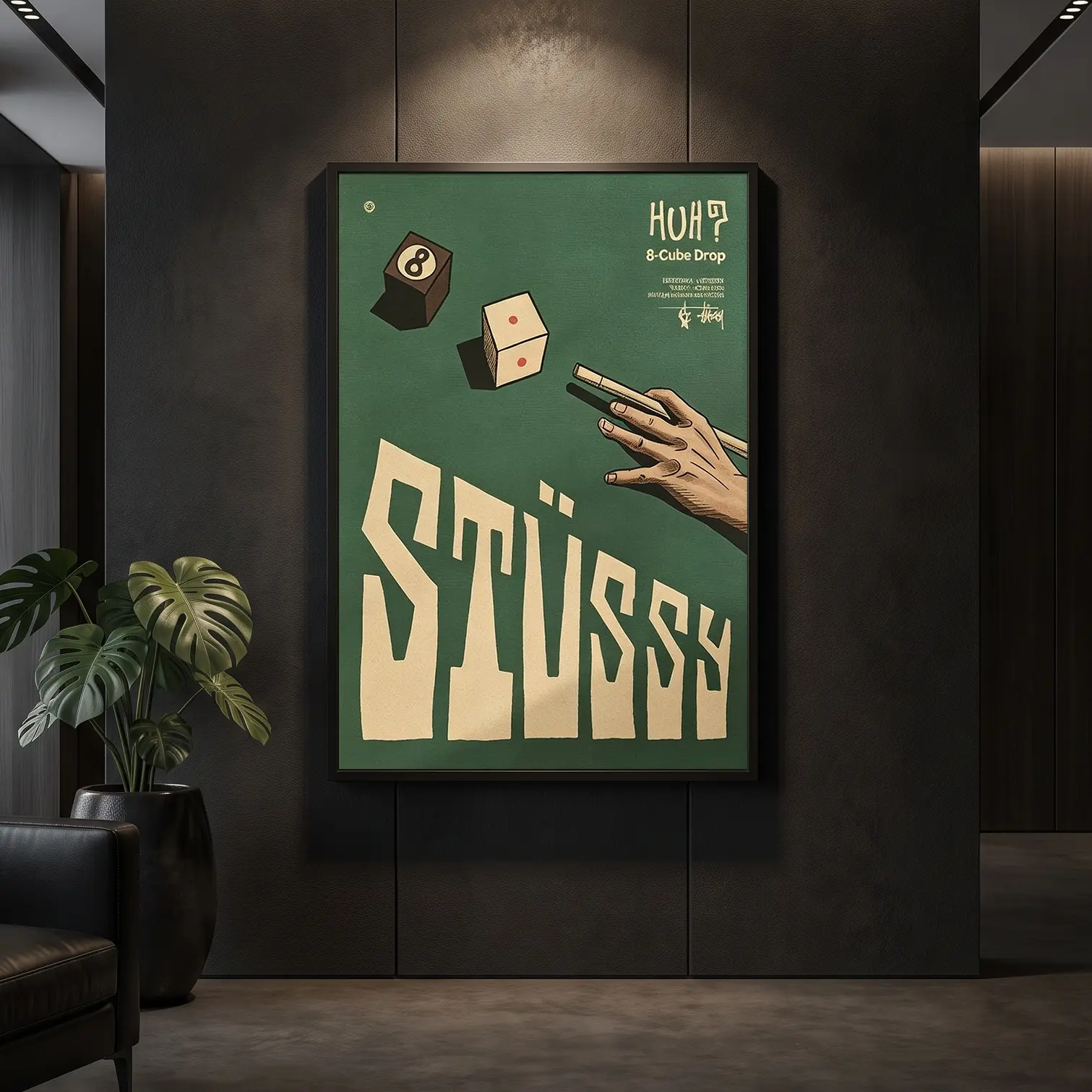 8 Ball Pool Streetwear Dice Art Print billiards, Y2K Wall Art Picture Painting Poster Canvas Print Artworks Bedroom Living Room