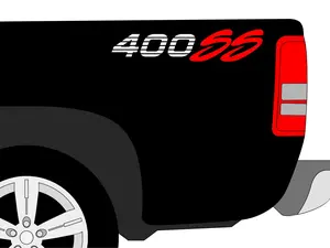 400 SS Side Bed Decals Stickers Truck Vinyl Stickers OBS Trucks Lettering