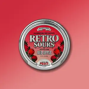 Retro Sours Red Apple Berry Flavor Tangy