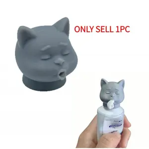 3D Printed Cat Shaped Toothpaste Dispenser Cover,Cat-Shaped Toothpaste Dispenser, Designed For Fun And Creativity In The Bathroom, Perfect For Pet Lovers, Making Brushing Teeth More Enjoyable