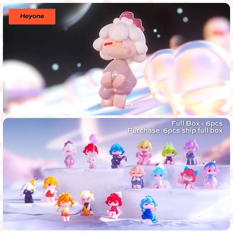Heyone SOLY Flies to the Romance of the Universe Blind Box Action Cute Figure Desktop Ornament Collectible Toys Birthday Gifts Random Surprise Set Figurines Figurine Dolls Toyset Whimsical Figurines Action Figure Model Shinobu Figure