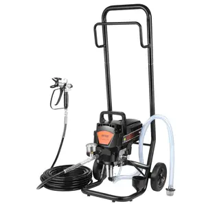 VEVOR Stand Airless Paint Sprayer, TikTokShopBlackFriday, 950W 3000PSI High Efficiency Electric Airless Sprayer With Cart, Paint Sprayers for Home Interior and Exterior Furniture and Fences, Fine And Even Painting Effect