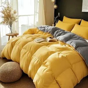 2/3pcs Comforter Set, 100% Microfiber Filling, Soft & Luxurious Warmth, All Seasons, Twin/Queen/King, 1 Quilt + 1/2 Pillowcases, Machine Washable, Must-Have Bedding for Home And Dorm, Perfect Gift for Easter And Mother's Day