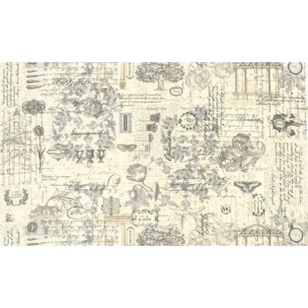 Fabric Moda Charcoal 3 Sisters Favorites Collages 108" Wide Back by the Quarter Yard 108017-11