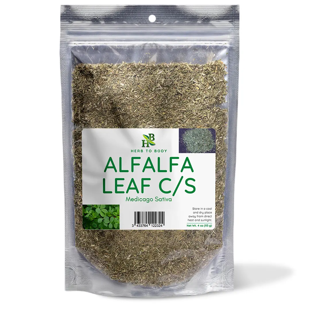 Alfalfa Leaf Cut & Sifted (C/S)- 4 oz | Medicago Sativa | Herb To Body