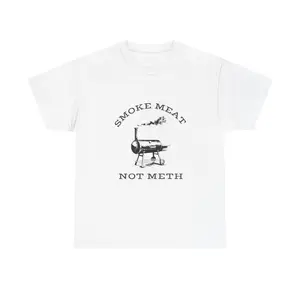 Smoke Meat Not Meth T-Shirt | BBQ Smoker Graphic