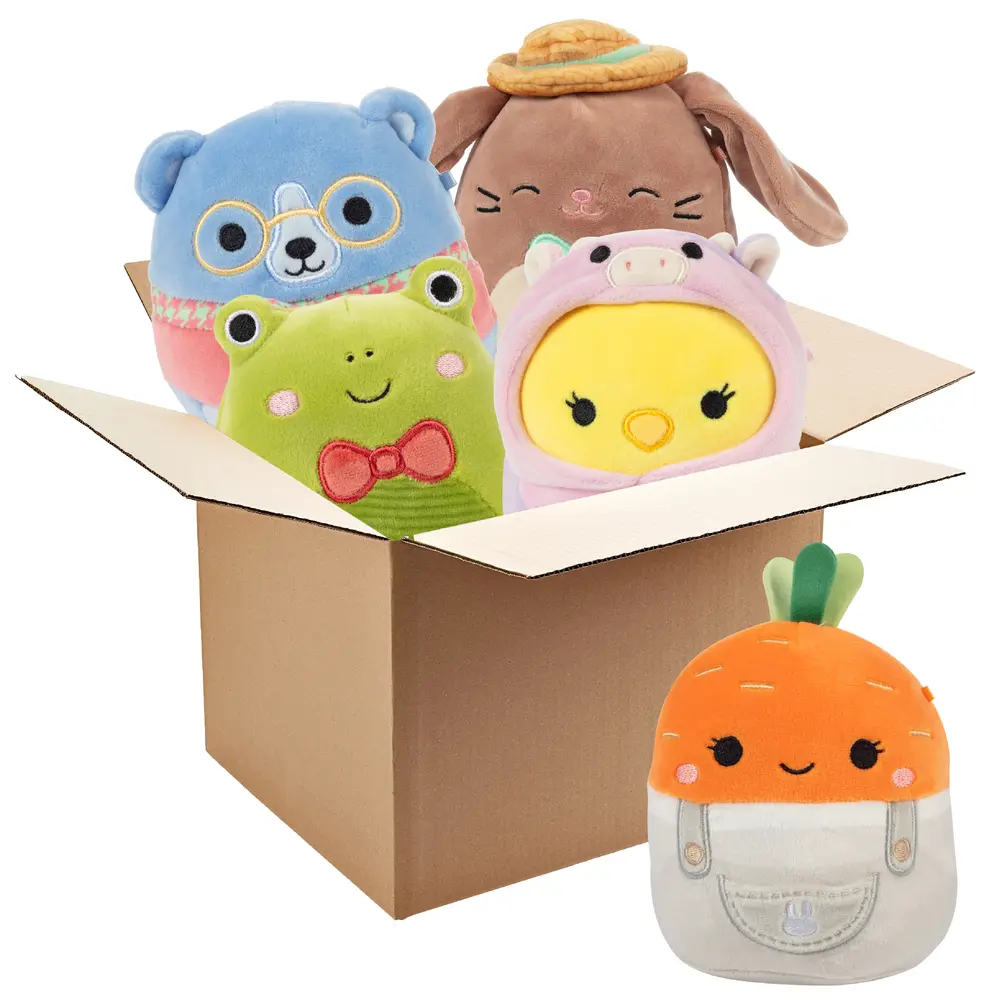 Squishmallows 5" Mystery Box Easter Plush 5 Pack - Officially Licensed Kellytoy - Collectible Soft & Squishy Mini Easter Stuffed Animal Toy