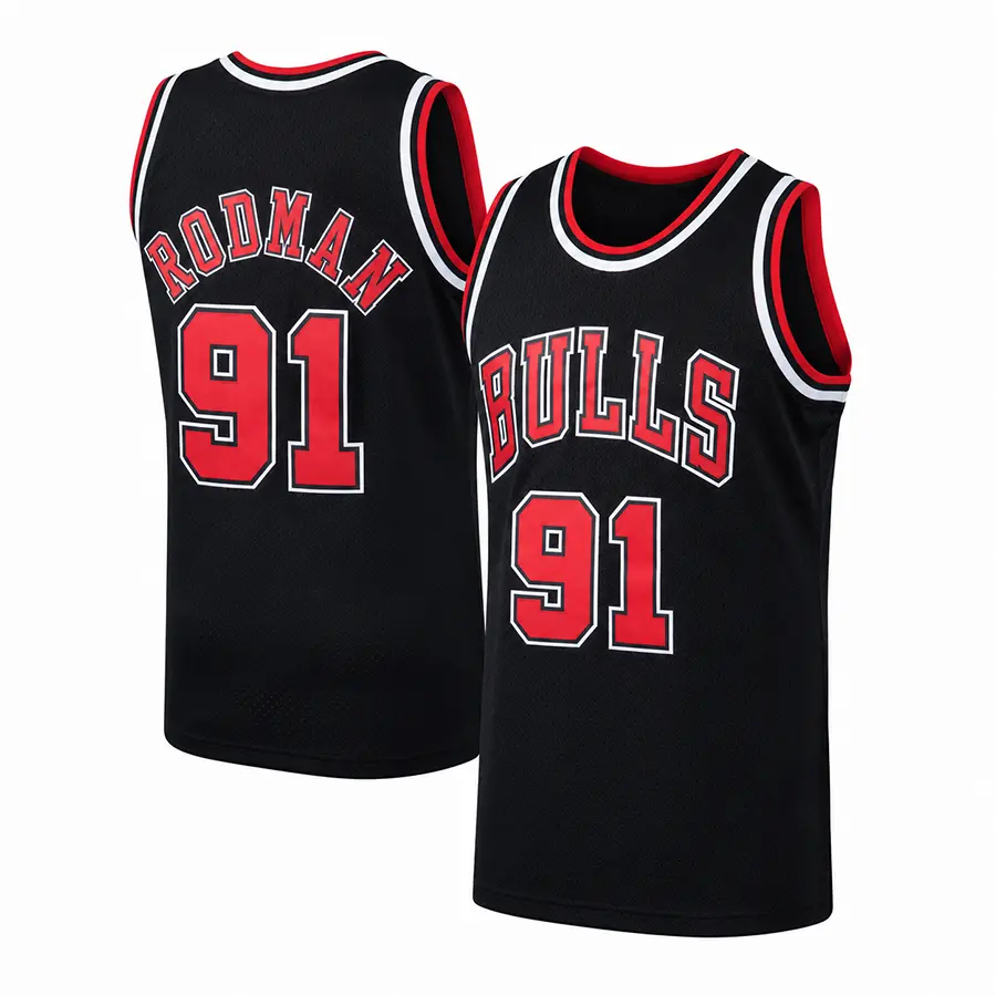 91 Basketball Jersey, D3nnis R0dman Retro Mesh Tank Top, Vintage Sports Jersey, Unisex Fan Apparel