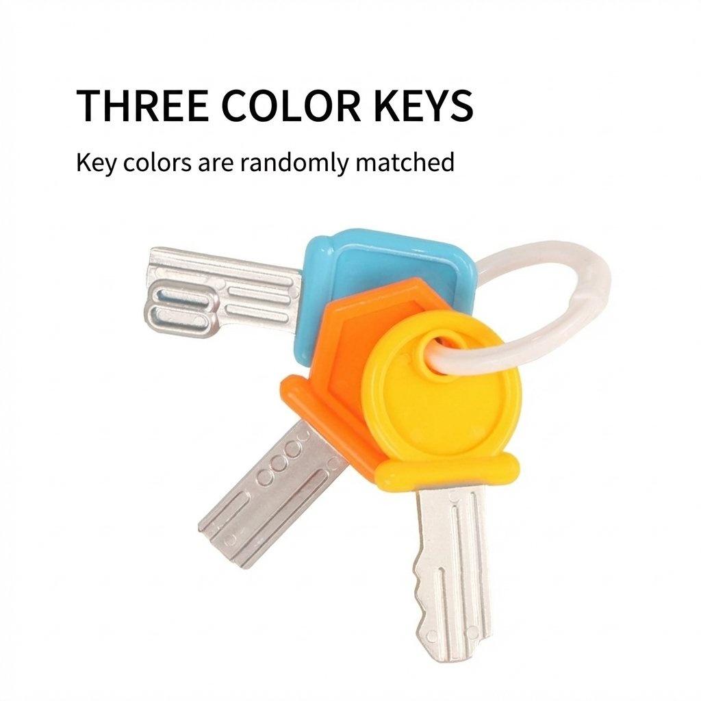 2 Pack Simulated Car Key Toy with Music & Light Effects, Musical Light-Up Sensory Toy, Creative Educational Toy for Birthday Gifts