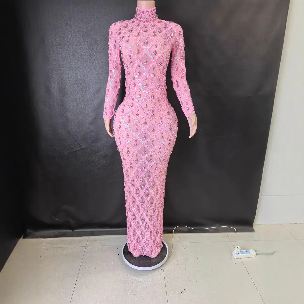 Long sleeved pink long