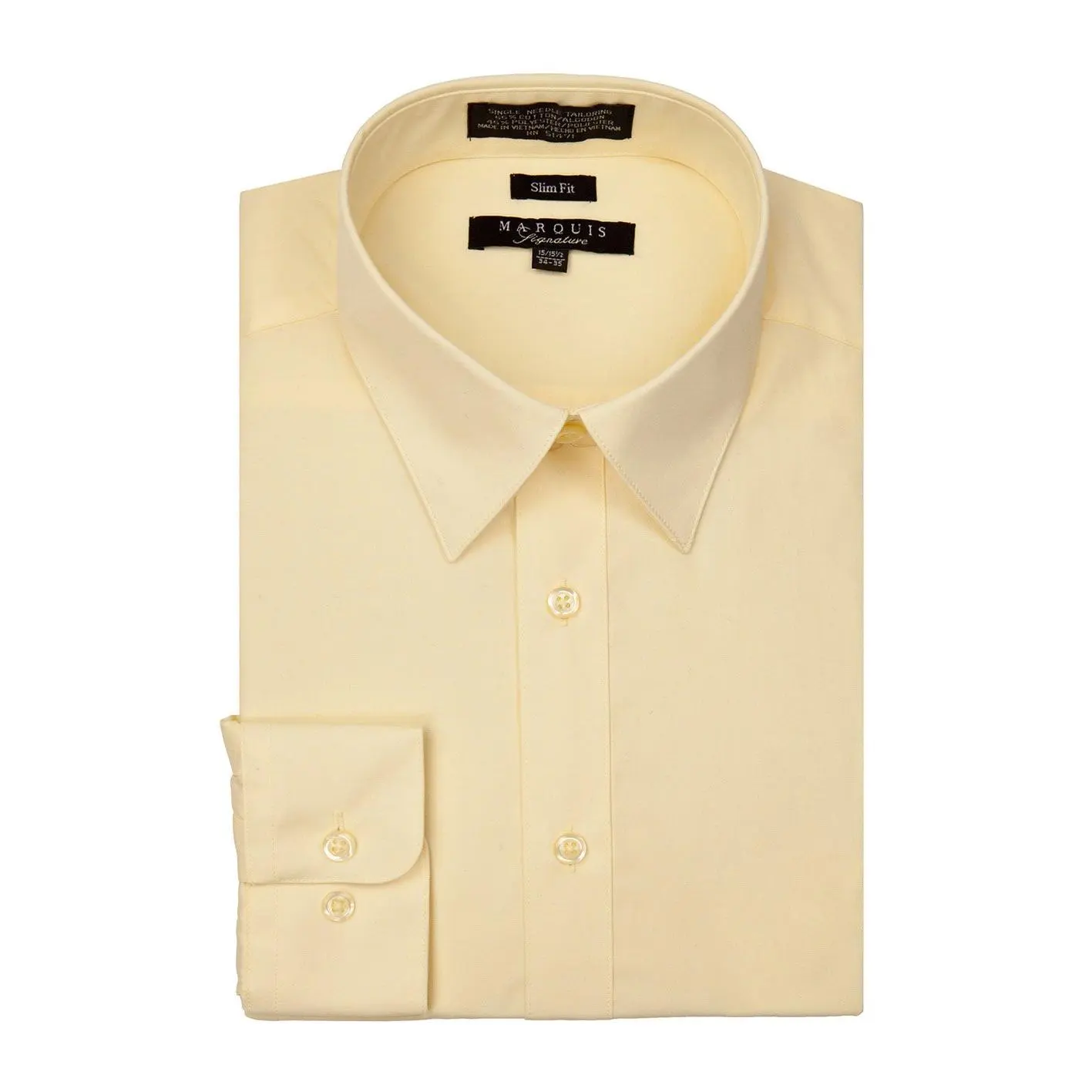 Yellow Slim Fit Dress Shirt