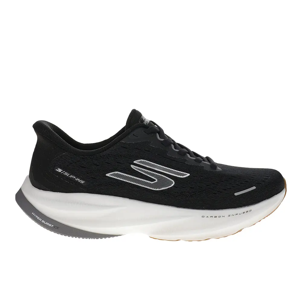 Skechers Mens Aero Spark Slip-Ins Performance Running Sneakers Shoes - Black