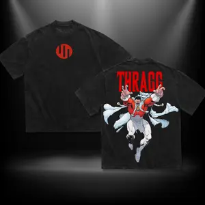 Thragg V3 Viltrum Emperor Invincible War Menswear Gift for Movie Fans Top Apparel Classic Oversized Seamless Simple Straight Man Designer Shirts Men's Regular Fit Floral Print Tee Heavyweight Cotton T-Shirts Featuring Epic Panther Design