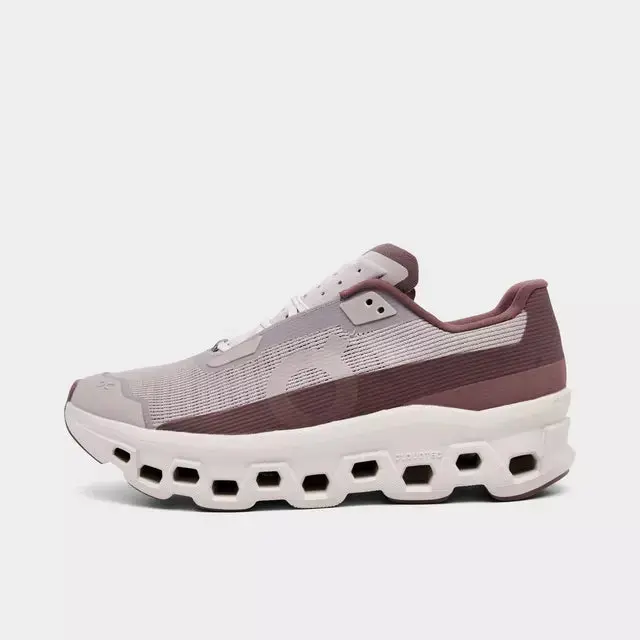 Women's On Cloudmonster Void Running Shoes - 'Fog/Pearl' Colorway