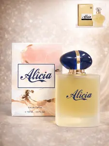 Alicia Eau de Parfum - 100 mL Alcohol-Based Women's Fragrance, Floral, Sweet & Fruity Scent, Long-Lasting Wear