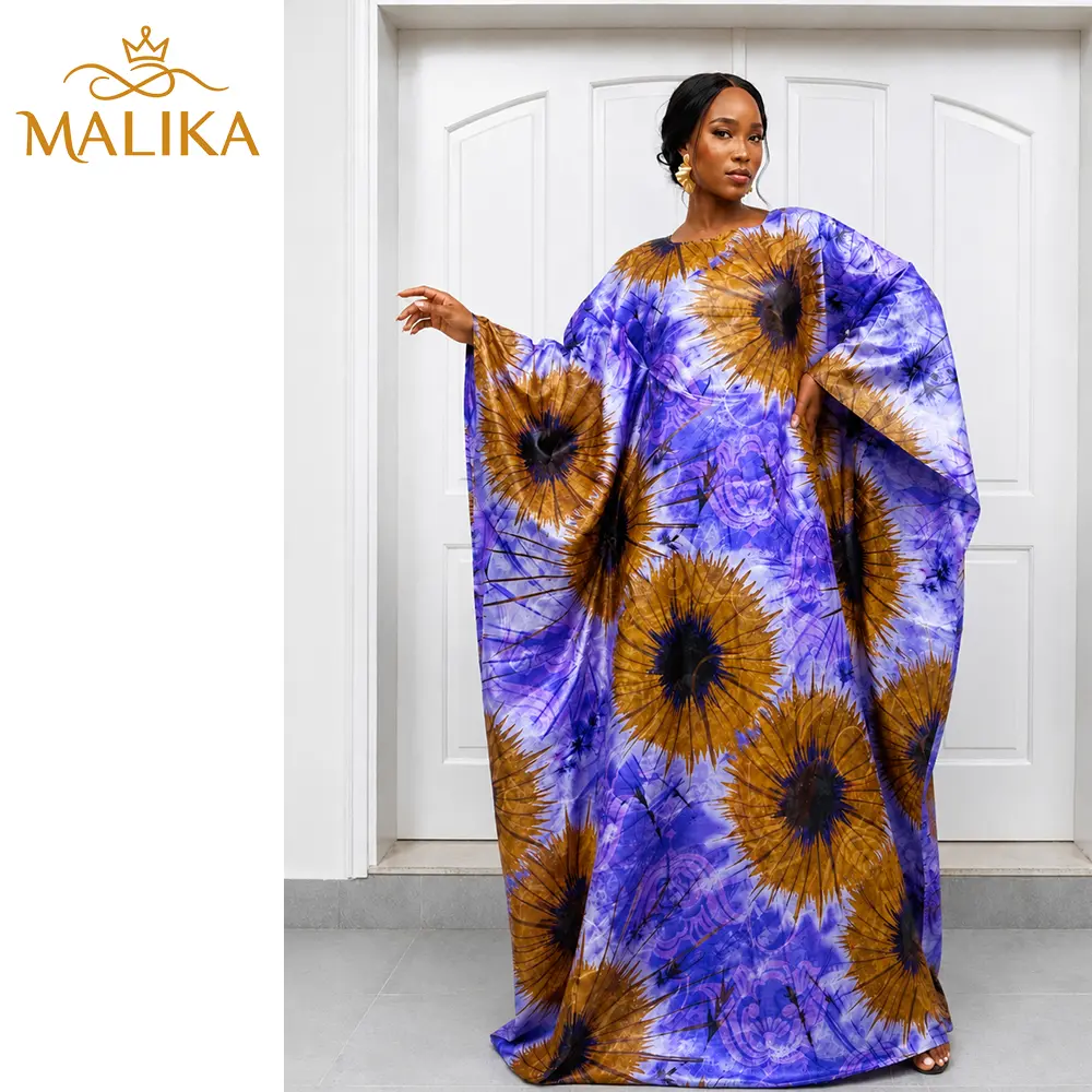 Top Quality Perfume Print Bazin Riche Boubou Maxi Dress For French Nigerian Elegant Women Evening Wedding Party Long Robe