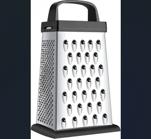 4-Sided Stainless Steel Cheese Grater Mini Size for Parmesan Vegetables & More Dishwasher Safe Compact Kitchen Tool