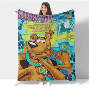 Scooby-Doo Blanket for Kids Girls Boys Adult Super Soft Flannel Throw Blanket for Decorating Room Sofa 40IN*30IN
