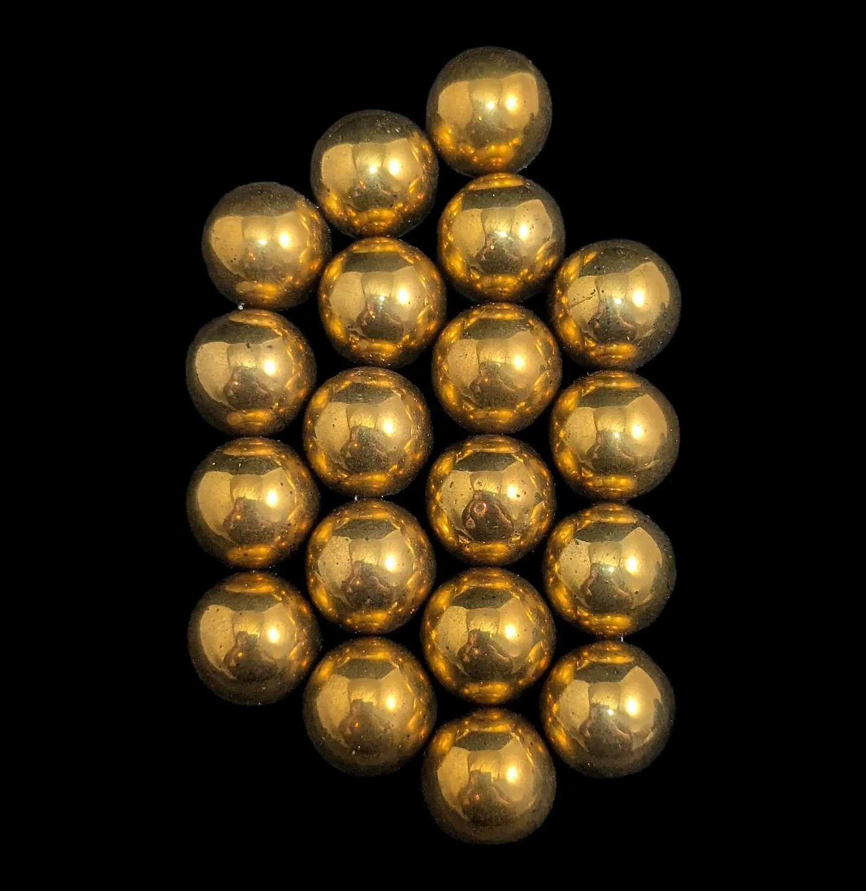 Gold Hematite Magnet Spheres