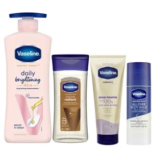 Vaseline Healthy Bright, Daily Brightening Daily Moisturizer with serum, 400ml, for Glowing Skin, with Vitamin B3, Visibly Radiant Skin in 2 Weeks, Lightweight, Non-sticky, Non-Oily Body Lotion, for Dry Skin tiktokshopspringglowup