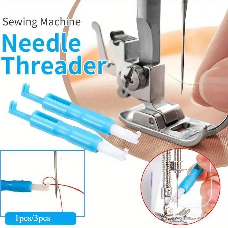 1/3pcs Sewing Machine Needle Threader Automatic Threader Quick Sewing Threader Needle Threading Insertion Tool for Sew Machine Sewing Tools