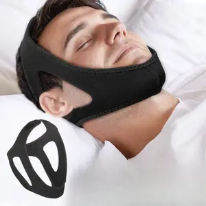 1 Adjustable Anti-Snoring Strap - Breathable and Comfortable Jaw Support Band for Sleep Apnea and Snore Prevention