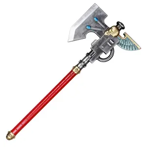 Munetoshi 27.5" Foam Power Axe War Hammer Space Marine Video Game Replica Halloween Costume Cosplay Display