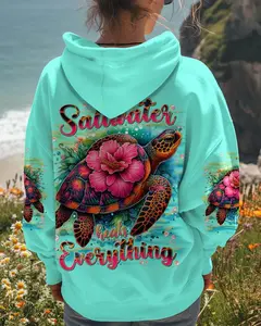 SALTWATER HEALS EVERYTHING TURTLE ALL OVER PRINT