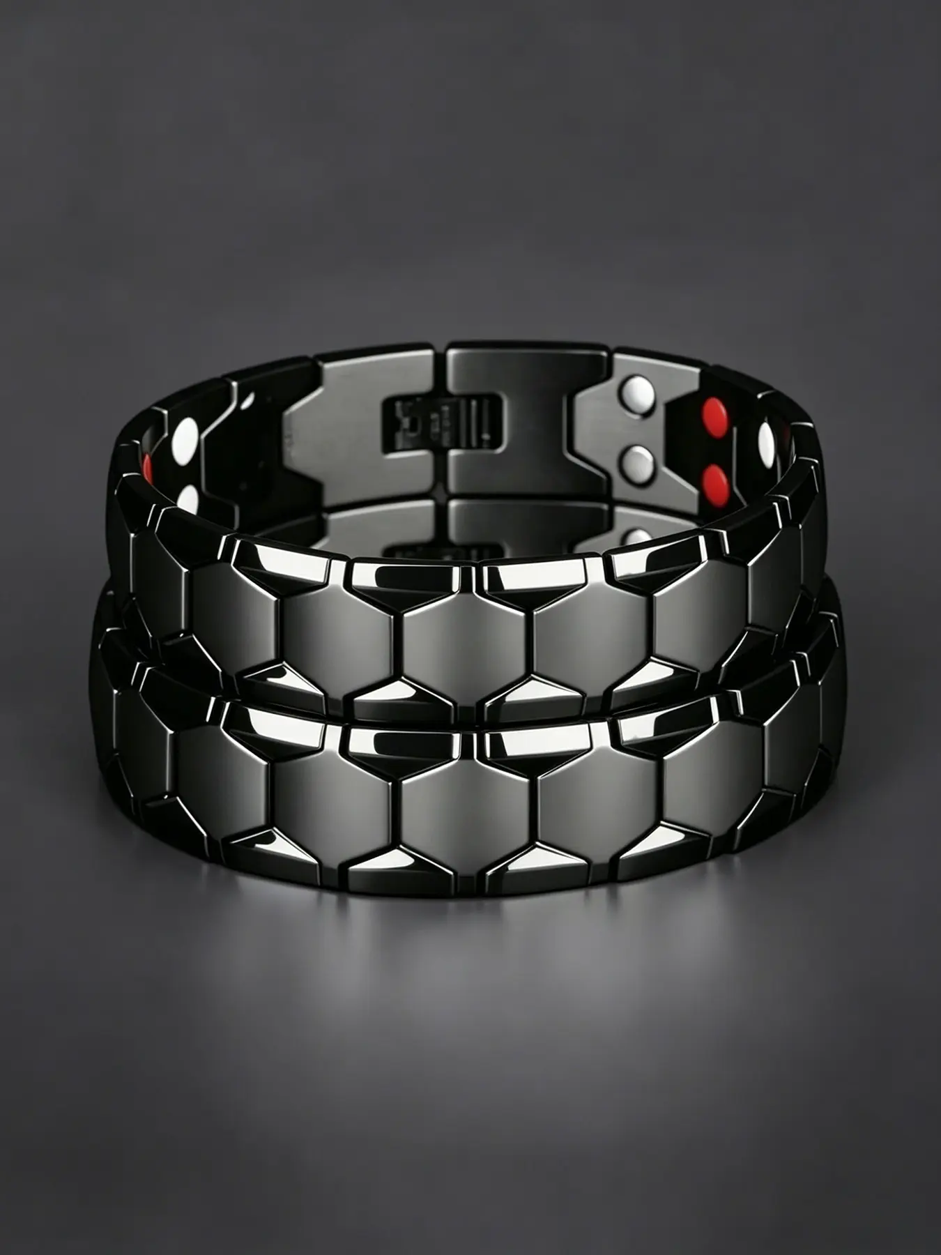 High-Quality Titanium Alloy Magnetic Wristband, Men's Pain Relief Bracelet, Heavy-Duty Stainless Steel Health Band, Durable Bracelet, Perfect Gift, Men Jewelry