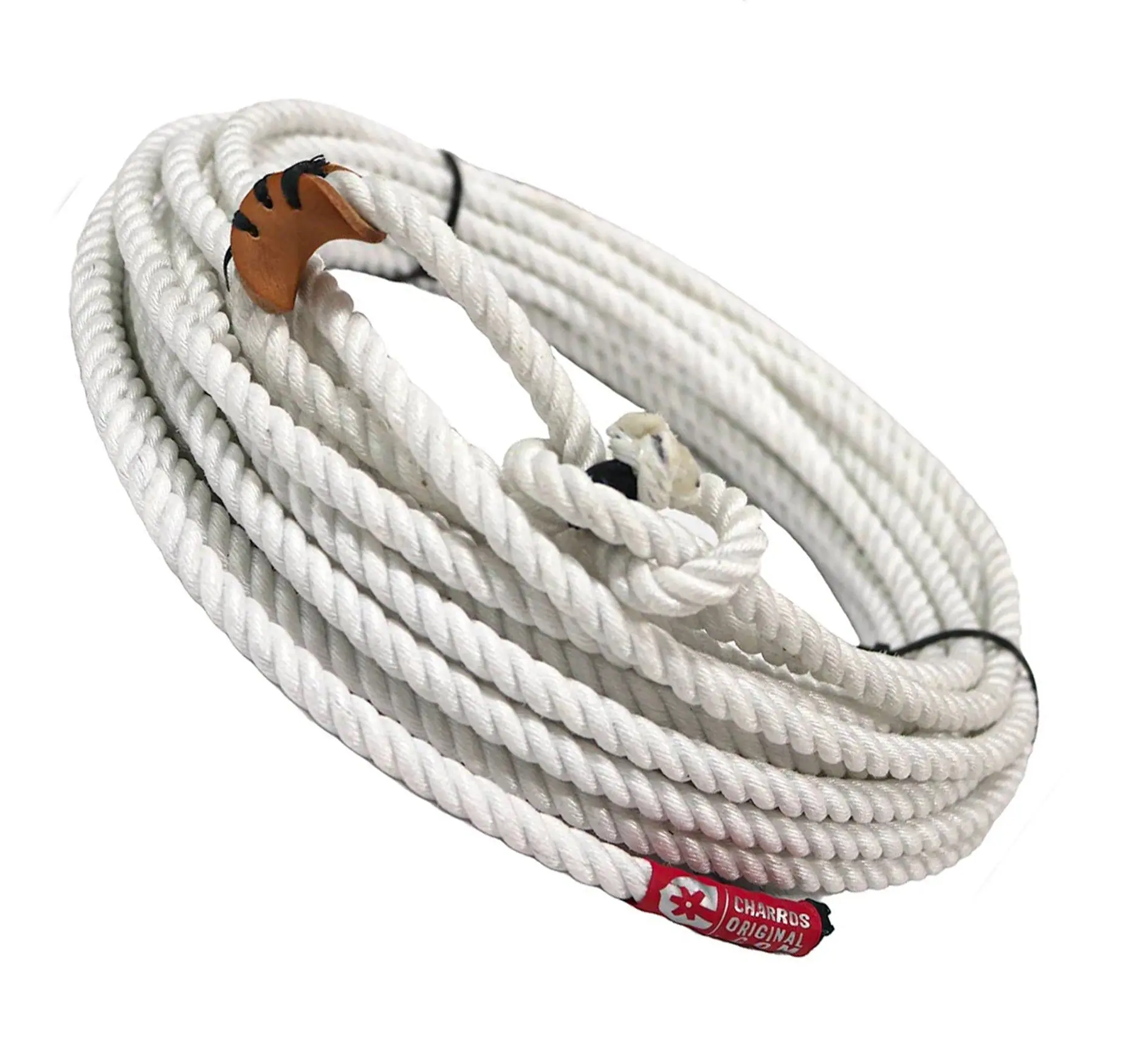 47 FT White 10.5mm Charro Soga De Plomo Poly Lead Core Rope