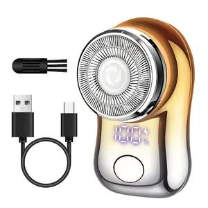 Rechargeable Electric Hair Trimmer, Mini Portable Wireless Painless Hair Removal Tool with Smart LED Display, Perfect Gift for Women & Men, Rechargeable Shaver Machine