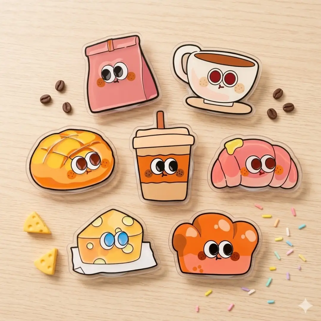 [MAGNETIC] Cute Cartoon MagSafe Phone Grip Acrylic Magnetic Stand Holder Aesthetic Tech Accessory Gift For Her