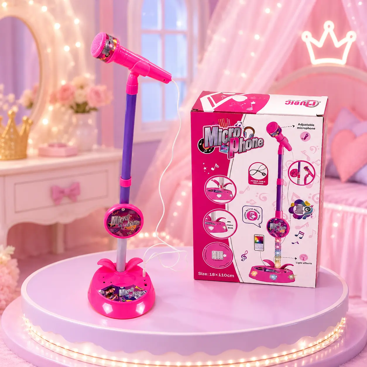 Unleash your child's inner "trendy" potential! Featuring dazzling, colorful LED lights, this makes a fantastic birthday gift for children aged 3 to 8—offering a perfect blend of fun and educational value. Includes a bag charm.