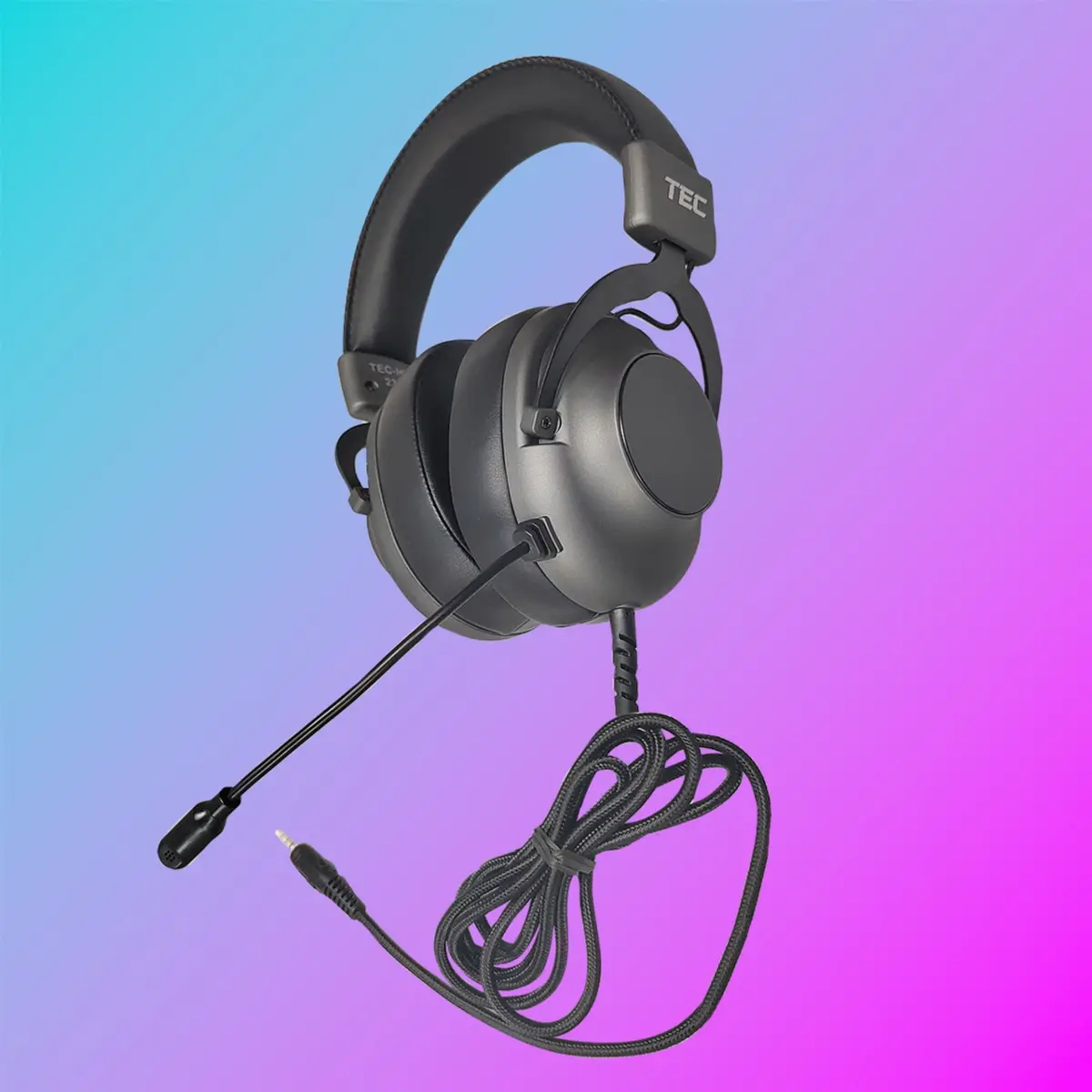 Hamilton Electronics & Buhl Industries TEC-HB2 Deluxe Stereo Esports Gaming Headset with Volume Control & 3.5 mm TRRS Plug