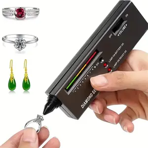Diamond Tester, Detector, 1 Count Battery Required Diamond Testing Pen (No Battery), Thermal Conductivity Tester, Hardness Testing Tool for Jade & Gemstone