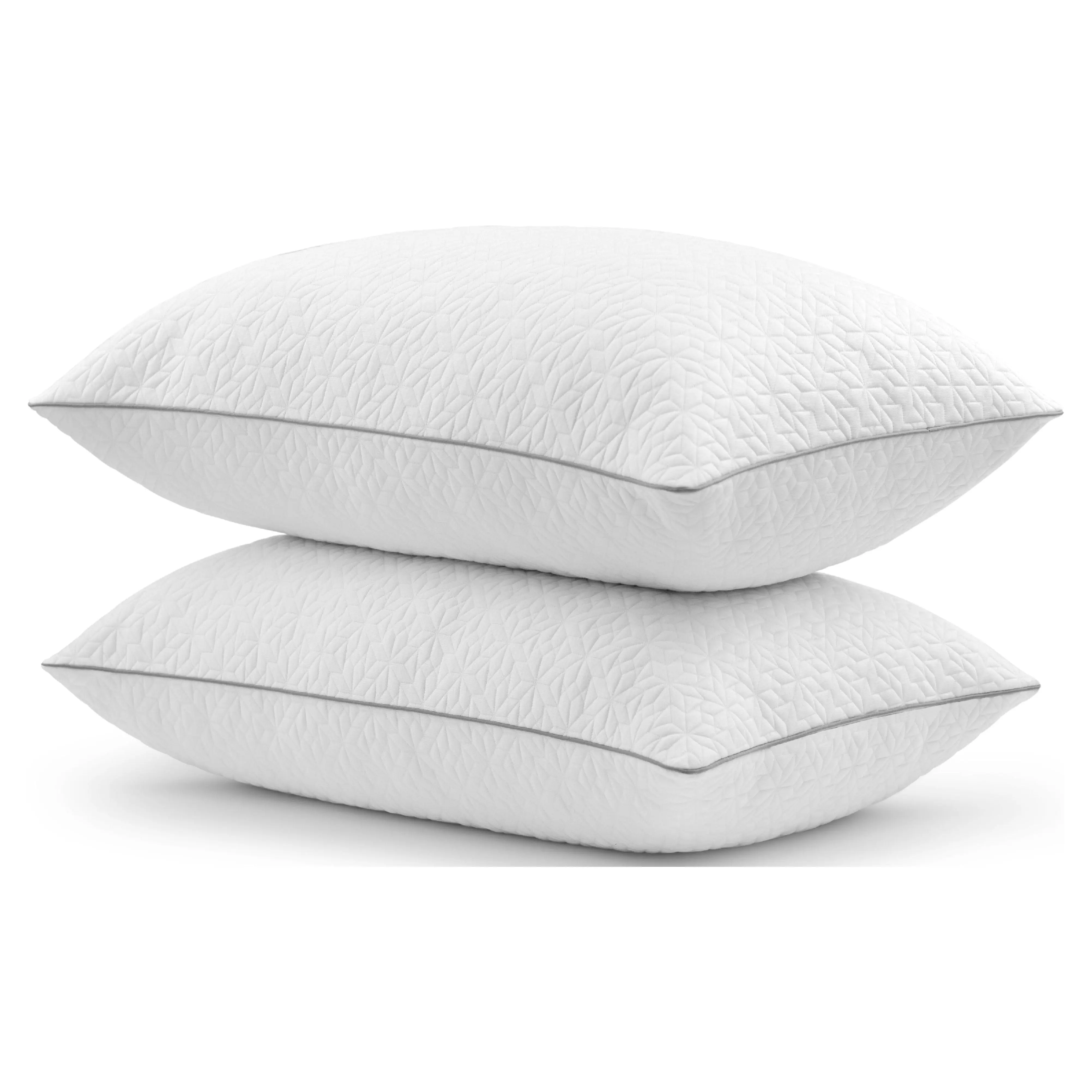 Beautyrest Natural Comfort Memory Foam Cluster Bed Pillows with Tencel, 2 Pack, Standard/Queen