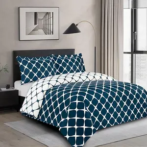 Mocassi 3-Piece Bloomingdale Duvet Cover Set, 1800 Thread Count Hotel Premier Microfiber