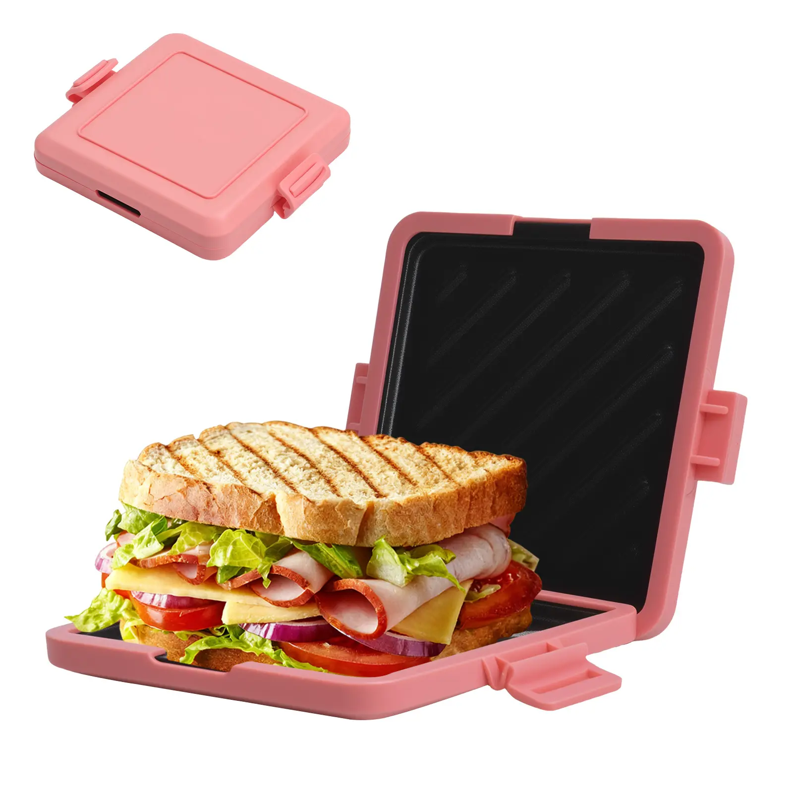 1PC microwave oven baking tray sandwich bread machine Panini machine universal Household food grade non stick, a must-have new product for kitchens in 2026 Simple and stylish, home kitchen food preparation, quick and easy cooking of food in the microwave
