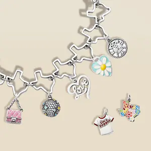 JA Jewelry Single Pendant with Multiple Elements Cute Fun Fashionable Exquisite DIY Bracelets Necklaces Perfect Gift for Family Loved Ones Friends