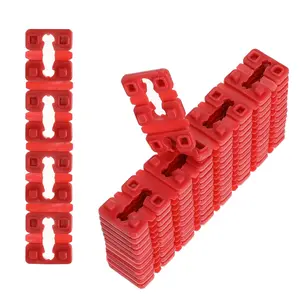 GJAHSH 48 PCS Outlet Spacers for Electrical Box, Non-Conductive Receptacle Spacers for Fixing Loose or Recessed Outlets, Stackable Plastic Socket Shims for Switch Alignment and Leveling (12 Strips)
