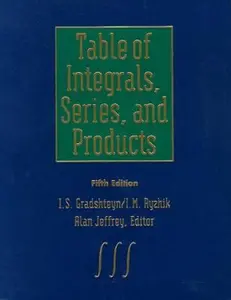 USED-Table of Integrals, Series and Products, Corrected and Enlarged Edition by Gradshetyn, I. S. & Ryzhik, I. M. (Hardcover)