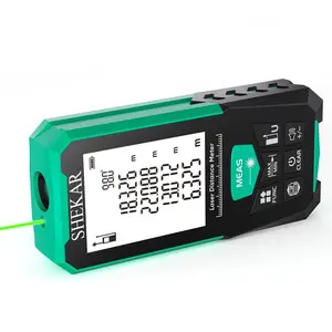 328ft Digital Laser Measure with Upgrade Electronic Angle Sensor Finder Room Measuring Tool for Distance, Area, Volume, Single/Double Pythagorean Measurement Calibration Function 2 Datum Mode Levels History Record