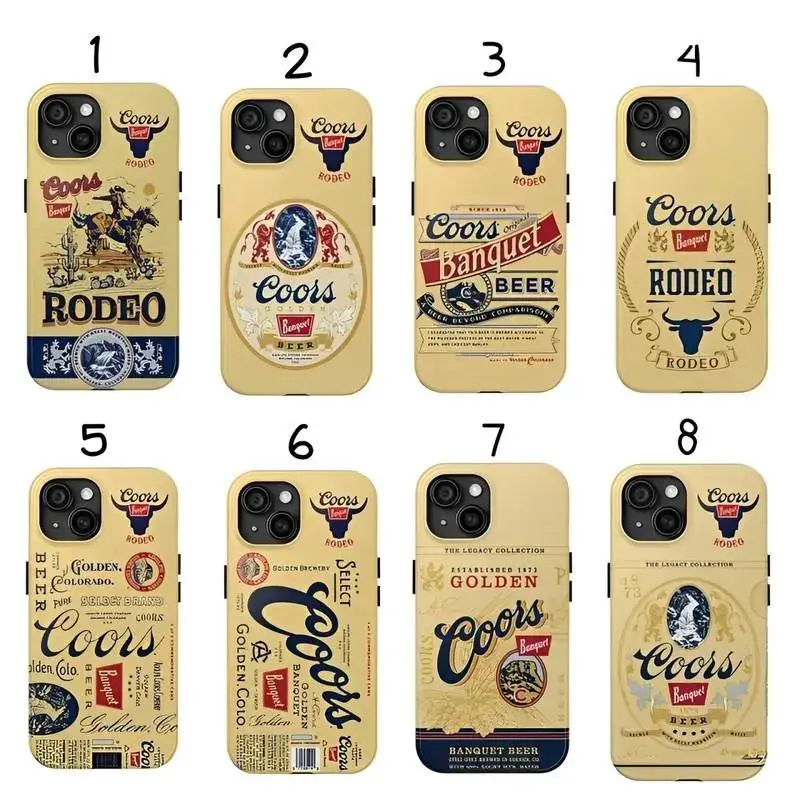 Coors Banquet Heritage Phone case, COORS RODEO, Cowboy Case For Iphonefor iPhone17 ProMax /16/15/14/13/12/11 Plus for Samsung phones, suitable for both men and women,