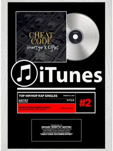 Personalized Music Plaque, Song Plaque, Custom Album Plaque, Music Frame Gift, Framed Music Poster, "PRINT" Vinyl Record Plaque