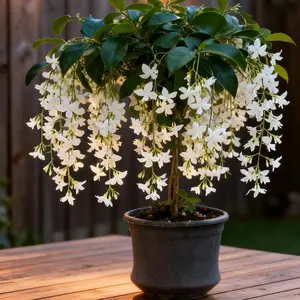 100 pcs Trailing Jasmine Seeds – Bridal Veil Clerodendron with High Germination Rate, Fragrant Cascading Blooms for Indoor & Outdoor Gardens