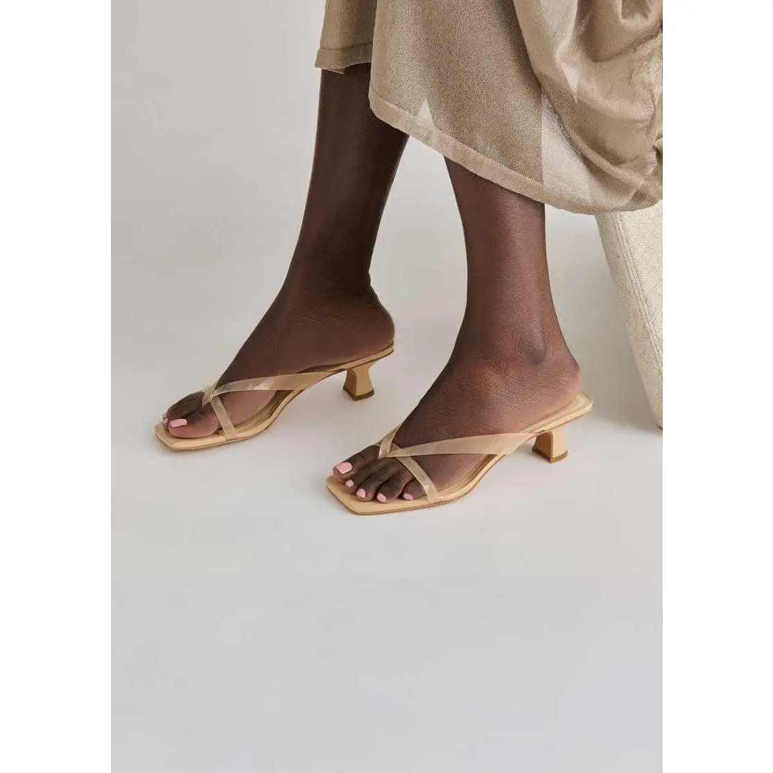 Brevel Vinyl Heels - Praline Jelly