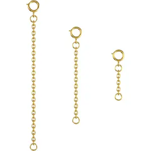 Necklace Extender  - 18k  Plated Chain Extenders for Necklaces,  Necklaces Bracelet Anklet Extenders for Women  Making (3 pcs  (1 2 3 Inch))