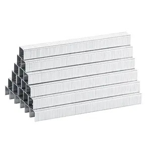 meite Staples for Staple Gun, 3/8 Inch Length Heavy Duty T-50 Staples, Galvanized, 20 Gauge 3/8" Crown, Compatible with T-50 Staple Gun, Ideal for Upholstery, Construction, Furniture (1,512 Counts)