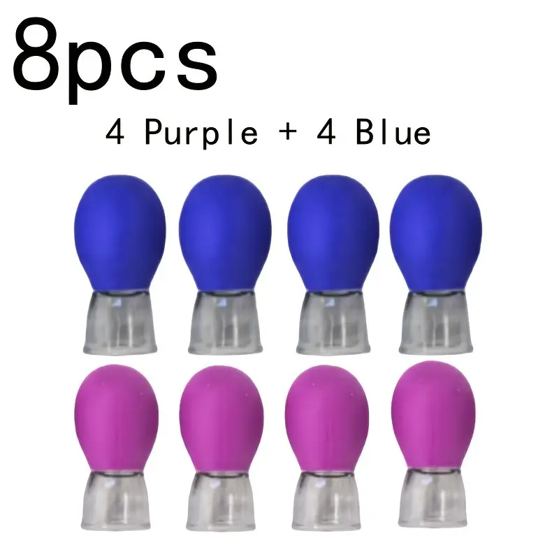 8-Piece Mini Facial Massage Tool Set, Facial Beauty Massagers, Facial Cupping Tool, Manual Acupressure Cups for Face Lifting, Reusable Relaxation Device, No Battery Required