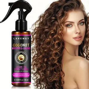 120ML Coconut Cream Leave-In Conditioner, Smooths Frizz-Free Hair, Repairs Damaged Hair, Nourishing, Hydrating & Moisturizing Formula Haircare